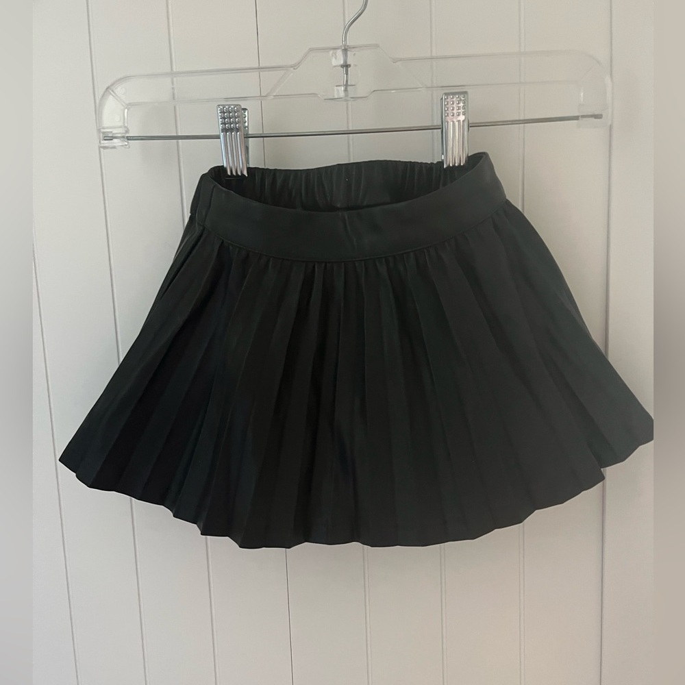 Baby Gap Faux Leather Pleated Skirt